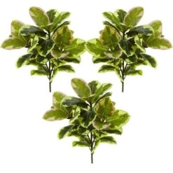 Indoor 23 In. Rubber Leaf Artificial Plant Real Touch (3-Set) 9 Indoor 23 In. Rubber Leaf Artificial Plant Real Touch (3-Set) -AFLORAL ONLINE STORE nearly natural artificial tropical plants 6148 s3 31 1000