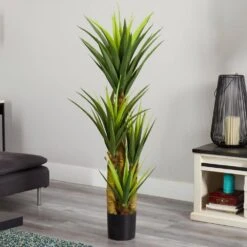 Indoor 4.5 Ft. Artificial Dracaena Plant -AFLORAL ONLINE STORE nearly natural artificial tropical plants 6343 31 1000