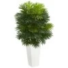 Areca Palm Artificial Plant In White Tower Planter 2 Areca Palm Artificial Plant In White Tower Planter -AFLORAL ONLINE STORE nearly natural artificial tropical plants 6387 64 1000