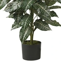 3 Ft. Artificial Zebra Silk Plant -AFLORAL ONLINE STORE nearly natural artificial tropical plants 6542 1f 1000