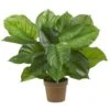Real Touch 27 In. Artificial H Green Large Leaf Philodendron Silk Plant -AFLORAL ONLINE STORE nearly natural artificial tropical plants 6582 64 1000