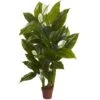 2 Ft. Artificial Spathyfillum Plant (Real Touch) -AFLORAL ONLINE STORE nearly natural artificial tropical plants 6811 64 1000