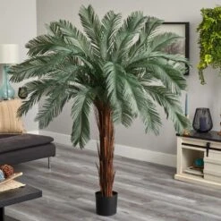 6 Ft. UV Resistant Indoor/Outdoor Cycas Artificial Tree 16 6 Ft. UV Resistant Indoor/Outdoor Cycas Artificial Tree -AFLORAL ONLINE STORE nearly natural artificial tropical plants 6936 31 1000
