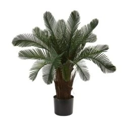 2 In. UV Resistant Indoor/Outdoor Cycas Artificial Tree