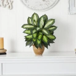Indoor Dieffenbachia Artificial Plant In Ceramic Planter -AFLORAL ONLINE STORE nearly natural artificial tropical plants 8051 1f 1000