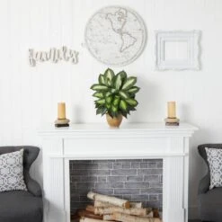 Indoor Dieffenbachia Artificial Plant In Ceramic Planter -AFLORAL ONLINE STORE nearly natural artificial tropical plants 8051 31 1000