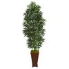 Indoor 5.5 Ft. Bamboo Palm Artificial Plant In Decorative Planter -AFLORAL ONLINE STORE nearly natural artificial tropical plants 8082 64 1000