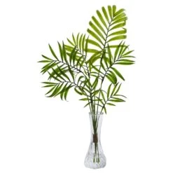 Indoor Mini Palm Artificial Plant In Vase (3-Set) 10 Indoor Mini Palm Artificial Plant In Vase (3-Set) -AFLORAL ONLINE STORE nearly natural artificial tropical plants 8086 s3 c3 1000