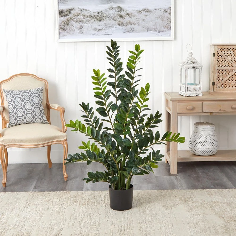 Indoor 4 Ft. Zamioculcas Artificial Plant 4 Indoor 4 Ft. Zamioculcas Artificial Plant - Image 2