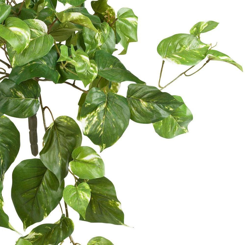 40 In. Artificial Pothos Hanging Bush (Set Of 3) 3 40 In. Artificial Pothos Hanging Bush (Set Of 3) - Image 2