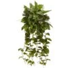 Indoor 36 Ft. Mixed Greens Hanging Artificial Plant (2-Set) 2 Indoor 36 Ft. Mixed Greens Hanging Artificial Plant (2-Set) -AFLORAL ONLINE STORE nearly natural artificial vines 6082 s2 64 1000