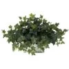 14 In. Artificial H Green Ivy With White Wash Planter Silk Plant