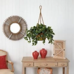 Artificial Philo Hanging Basket -AFLORAL ONLINE STORE nearly natural artificial vines 6736 1f 1000