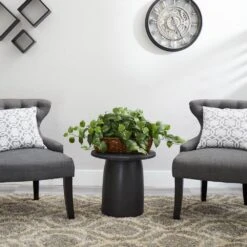 15 In. Artificial Pothos With Ledge Basket -AFLORAL ONLINE STORE nearly natural artificial vines 6818 31 1000