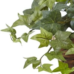 Artificial Puff Ivy With Ledge Basket 9 Artificial Puff Ivy With Ledge Basket -AFLORAL ONLINE STORE nearly natural artificial vines 6819 4f 1000