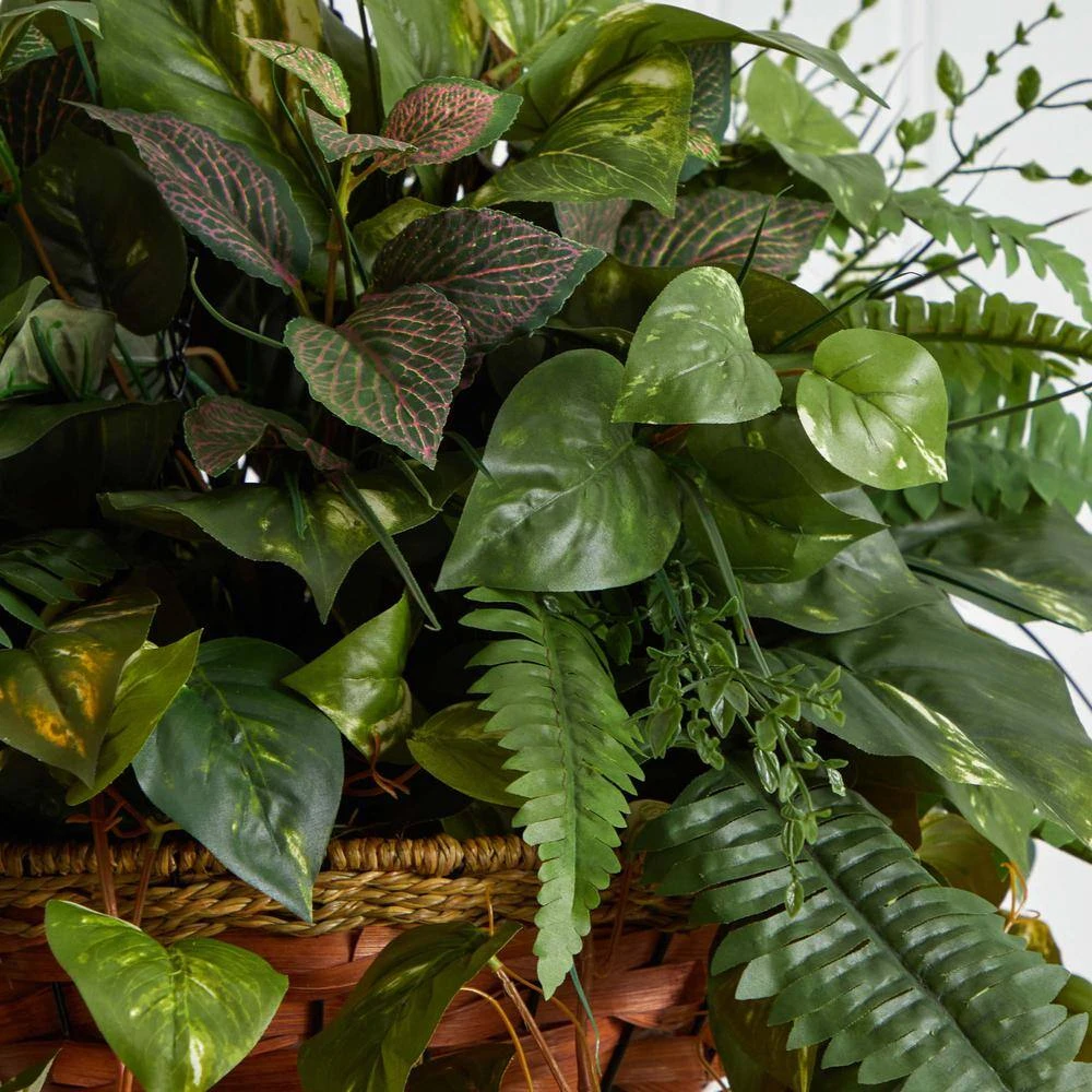 36 In. Artificial Vining Mixed Greens With Cone Hanging Basket 7 36 In. Artificial Vining Mixed Greens With Cone Hanging Basket - Image 5