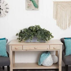 Indoor Puff Ivy Artificial Plant In Stone Planter -AFLORAL ONLINE STORE nearly natural artificial vines 8074 31 1000