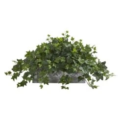 Indoor Puff Ivy Artificial Plant In Stone Planter