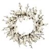 24 In. Artificial Plum Blossom Wreath -AFLORAL ONLINE STORE nearly natural decorative wreaths 4191 64 1000