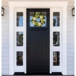 22.0 In. Artificial H Cream And Green Hydrangea Wreath 9 22.0 In. Artificial H Cream And Green Hydrangea Wreath -AFLORAL ONLINE STORE nearly natural decorative wreaths 4780 31 1000