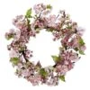 24-in. H Artificial Pink Cherry Blossom Wreath -AFLORAL ONLINE STORE nearly natural decorative wreaths 4783 64 1000