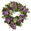 20 In. Artificial Hanel Lilac Wreath -AFLORAL ONLINE STORE nearly natural decorative wreaths 4786 64 1000