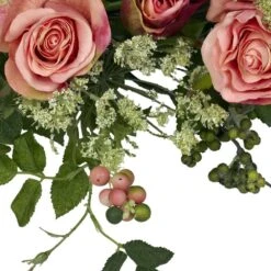 20.0 In. Artificial H Peach Rose Wreath 9 20.0 In. Artificial H Peach Rose Wreath -AFLORAL ONLINE STORE nearly natural decorative wreaths 4802 4f 1000