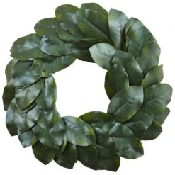 Magnolia Leaf 24 In. Artificial Wreath