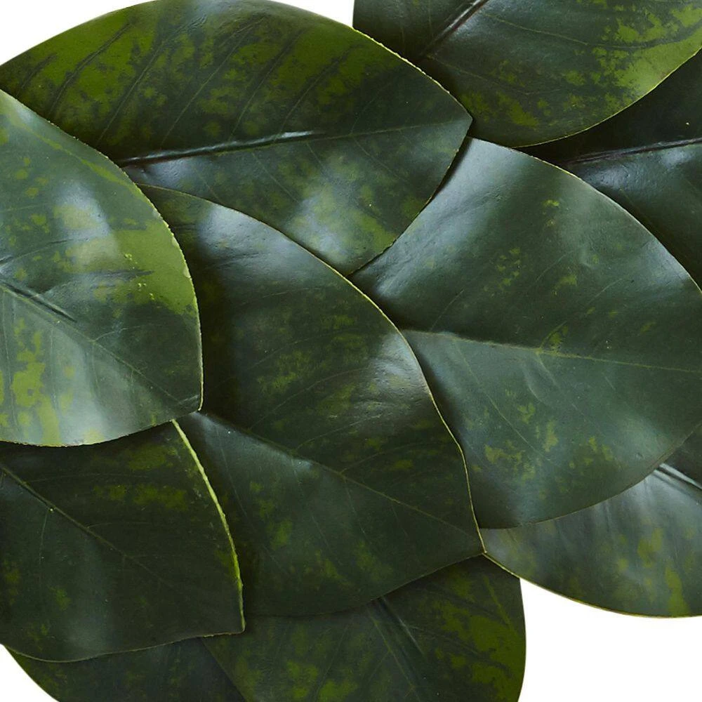Magnolia Leaf 24 In. Artificial Wreath 4 Magnolia Leaf 24 In. Artificial Wreath - Image 2