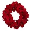 22 In. Amaryllis Artificial Wreath -AFLORAL ONLINE STORE nearly natural decorative wreaths 4879 64 1000
