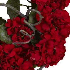 17 In. Artificial Geranium Wreath -AFLORAL ONLINE STORE nearly natural decorative wreaths 4986 4f 1000