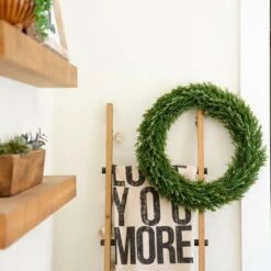 24 In. UV Resistant Rosemary Artificial Wreath (Indoor/Outdoor) 13 24 In. UV Resistant Rosemary Artificial Wreath (Indoor/Outdoor) -AFLORAL ONLINE STORE nearly natural decorative wreaths w1378 31 1000