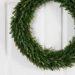 24 In. UV Resistant Rosemary Artificial Wreath (Indoor/Outdoor) 12 24 In. UV Resistant Rosemary Artificial Wreath (Indoor/Outdoor) -AFLORAL ONLINE STORE nearly natural decorative wreaths w1378 44 1000