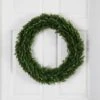 24 In. UV Resistant Rosemary Artificial Wreath (Indoor/Outdoor) 2 24 In. UV Resistant Rosemary Artificial Wreath (Indoor/Outdoor) -AFLORAL ONLINE STORE nearly natural decorative wreaths w1378 64 1000